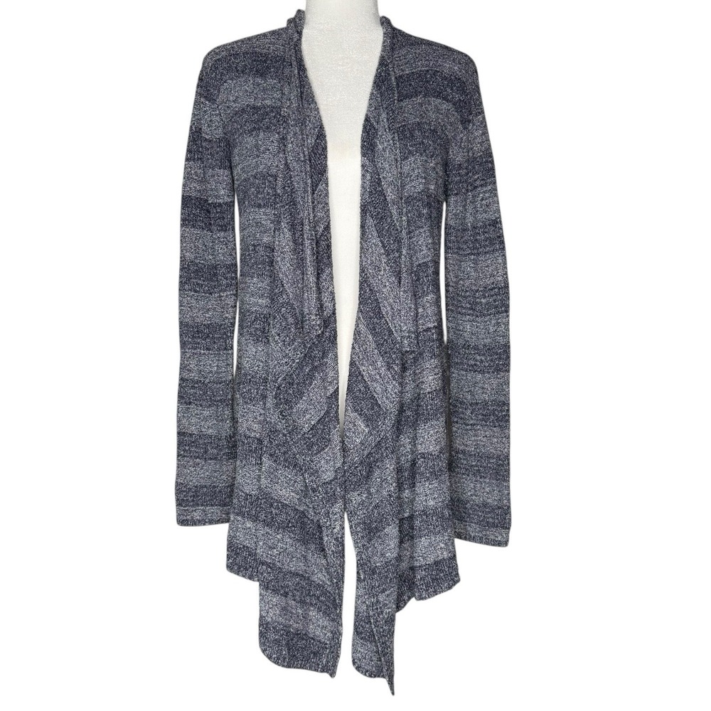 Barefoot Dreams‎ Bamboo Chic Lite Island Wrap/Cardigan Stripe S/M Soft Cozy